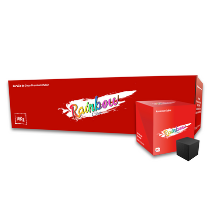 Carvão Rainbow Coco Cubic 1kg