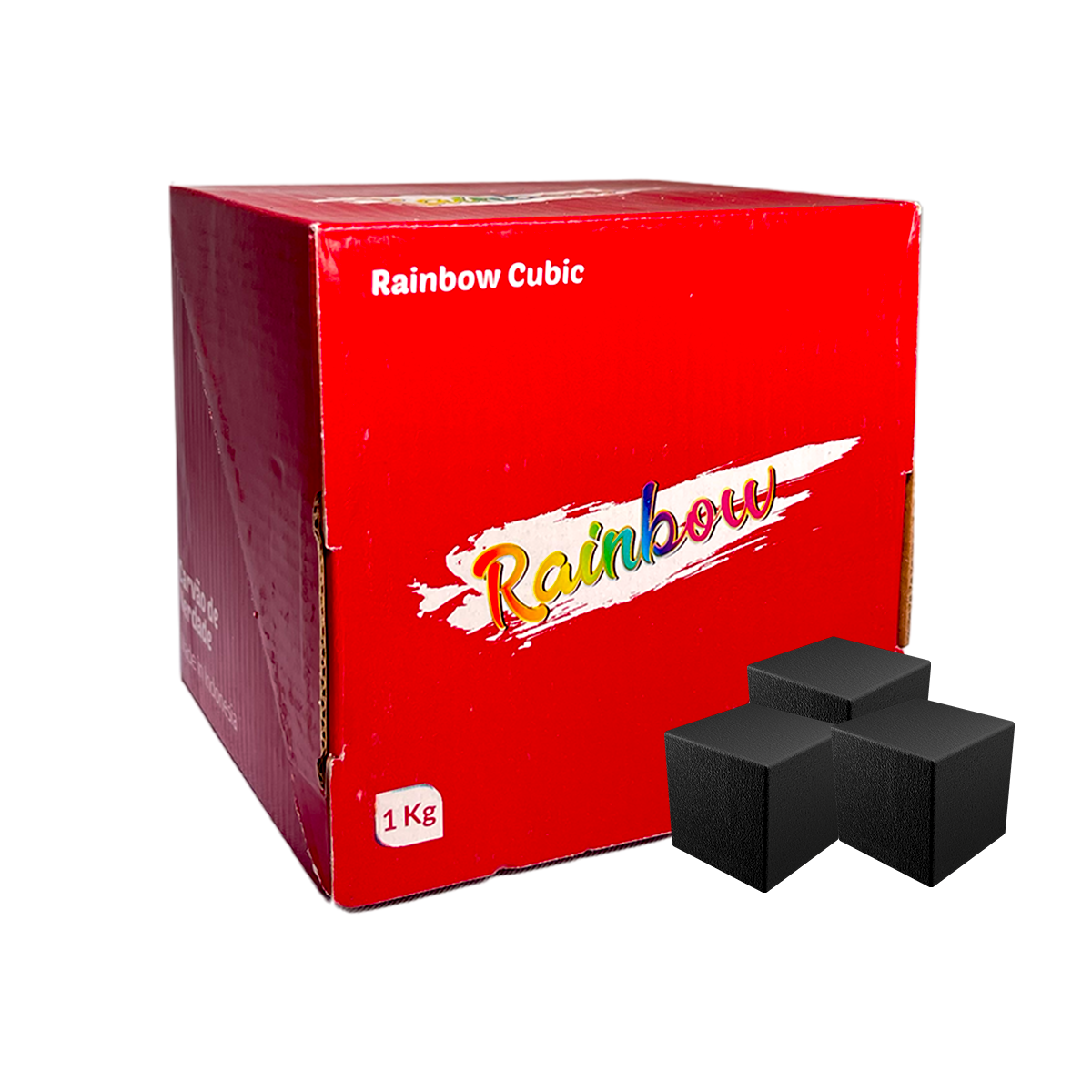 Carvão Rainbow Coco Cubic 1kg